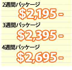 プチ留学スペシャルはこの５点全て込み価格！